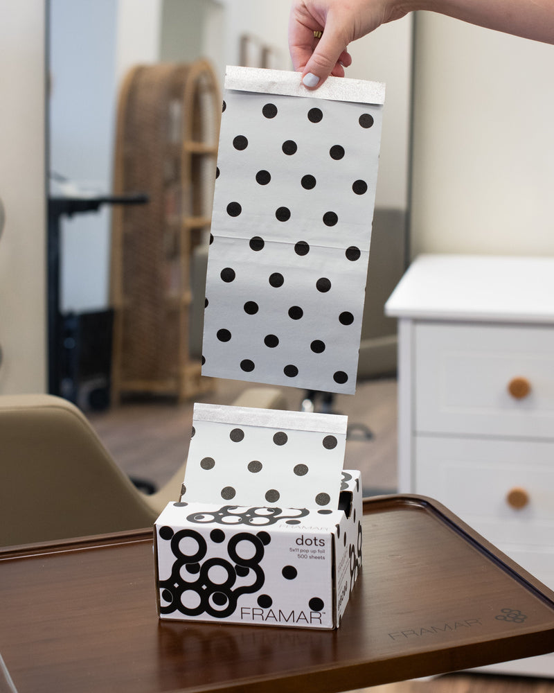 5x11 Pop Up - Black & White Dots
