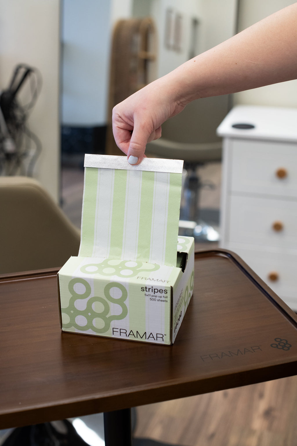 5x11 Pop Up - Celery Stripes