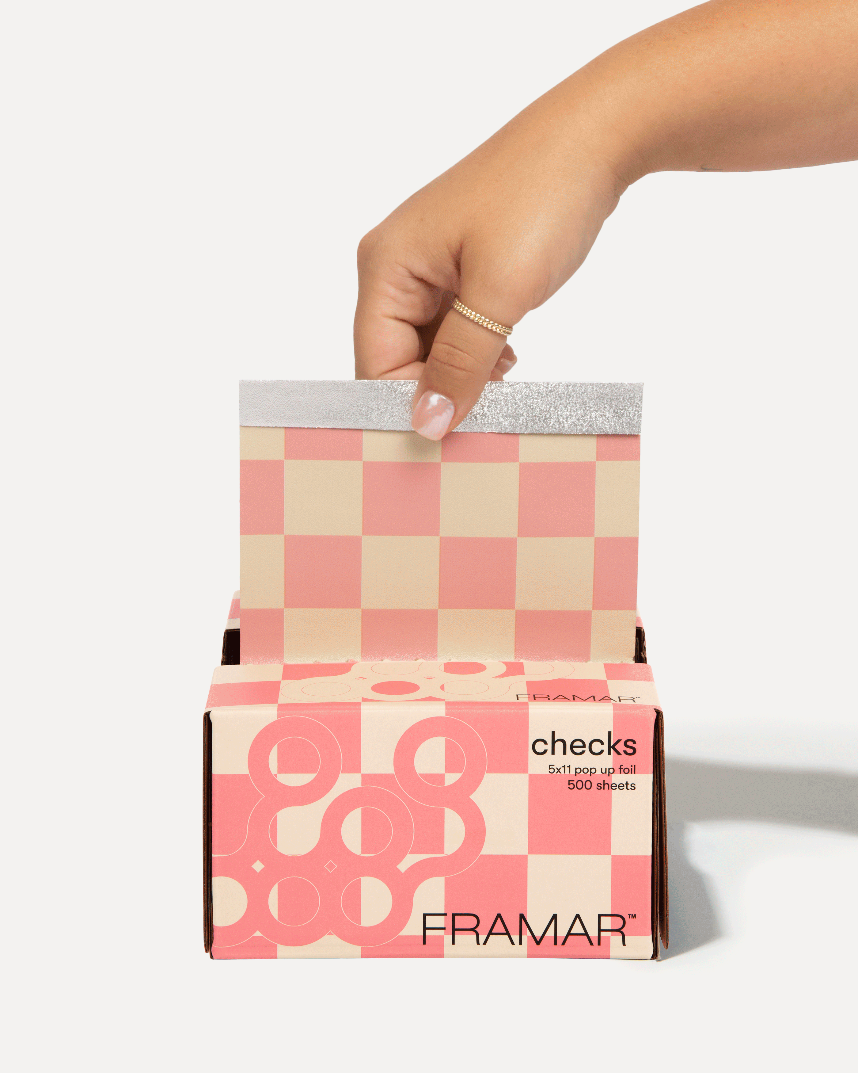 Beige & Pink Checks - Pop Up