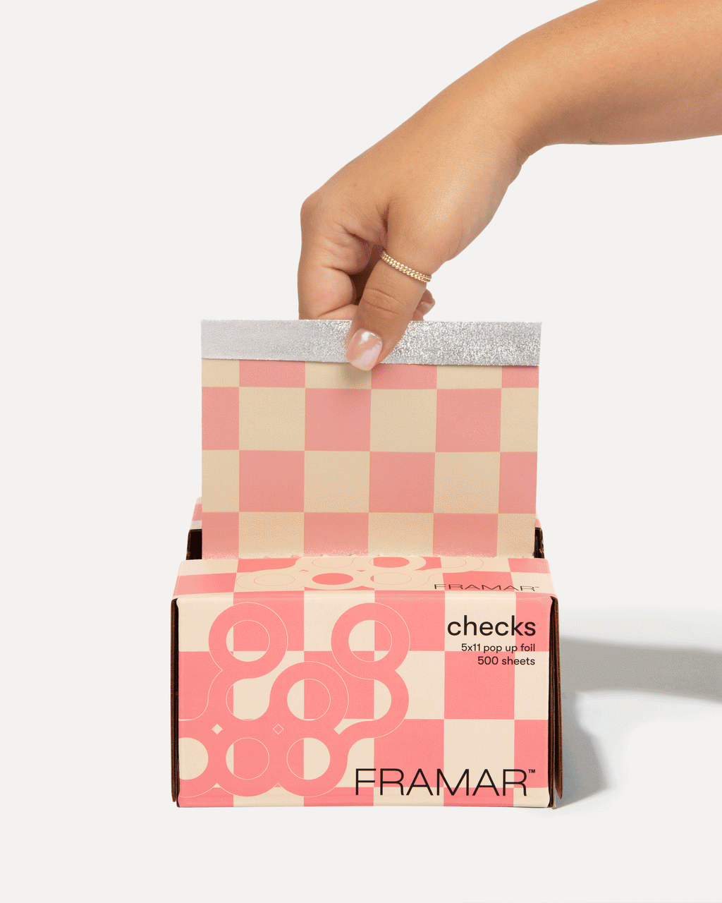 Pink Frame Check Beige & Pink Checks - Pop Up – Framar-Int