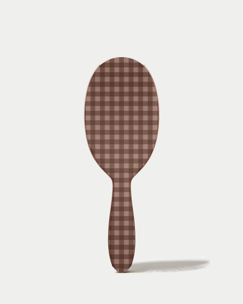 Polish Brush Chocolate Gingham