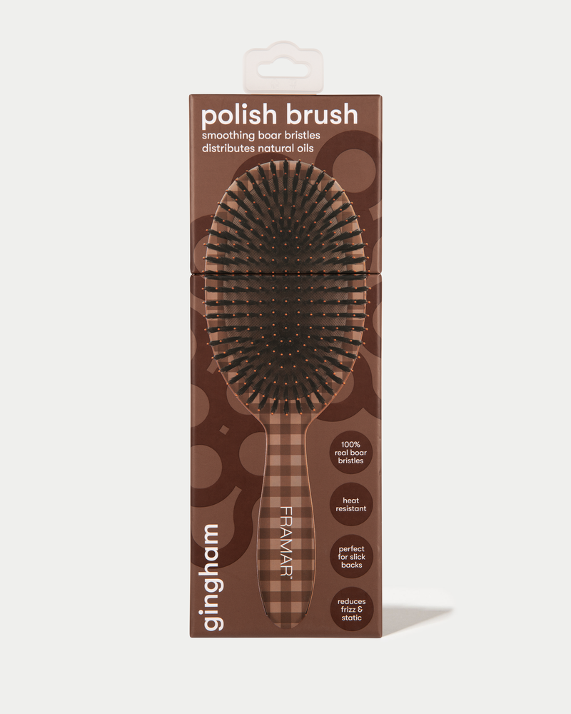 Polish Brush Chocolate Gingham