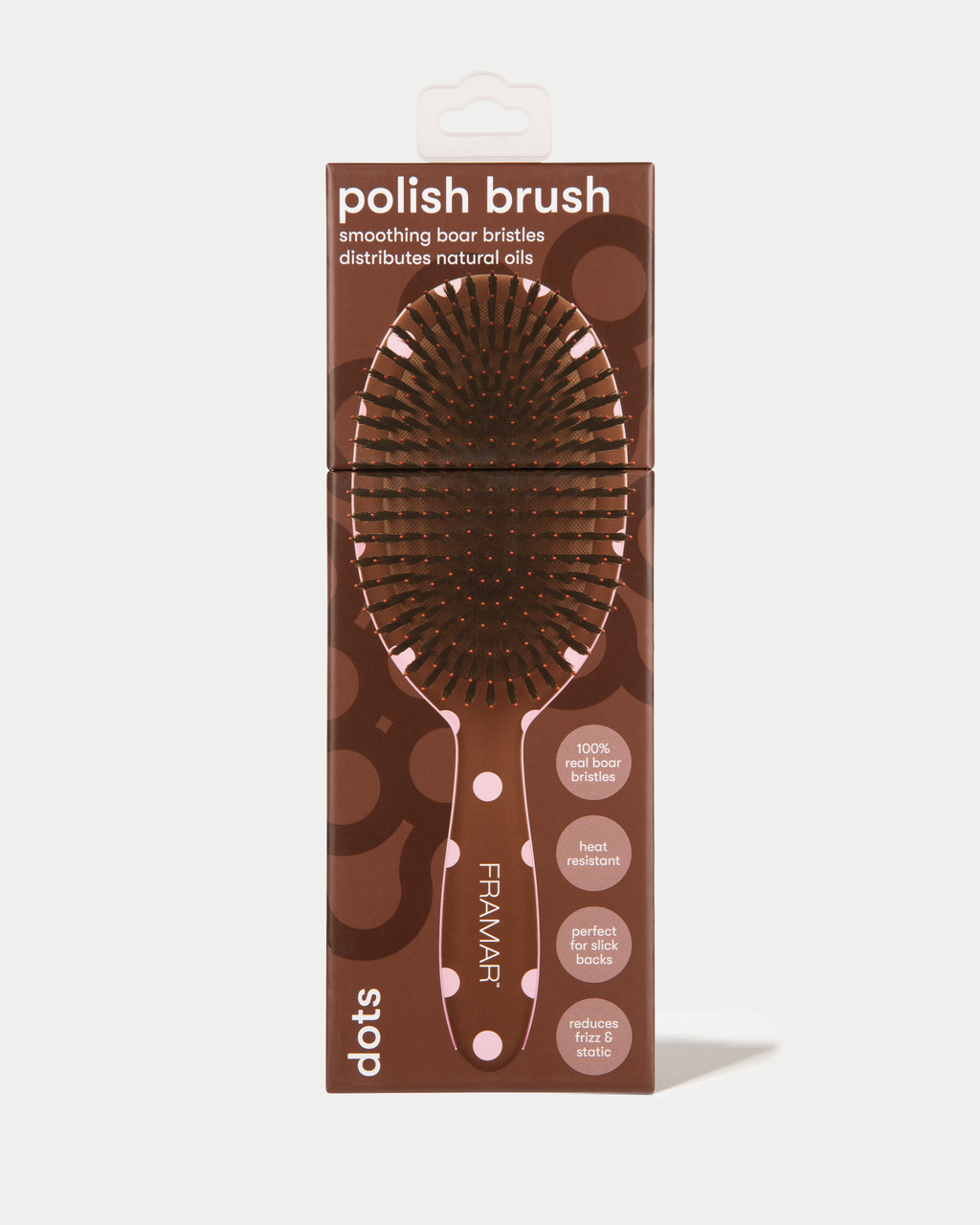 Polish Brush Chocolate Polka Dots