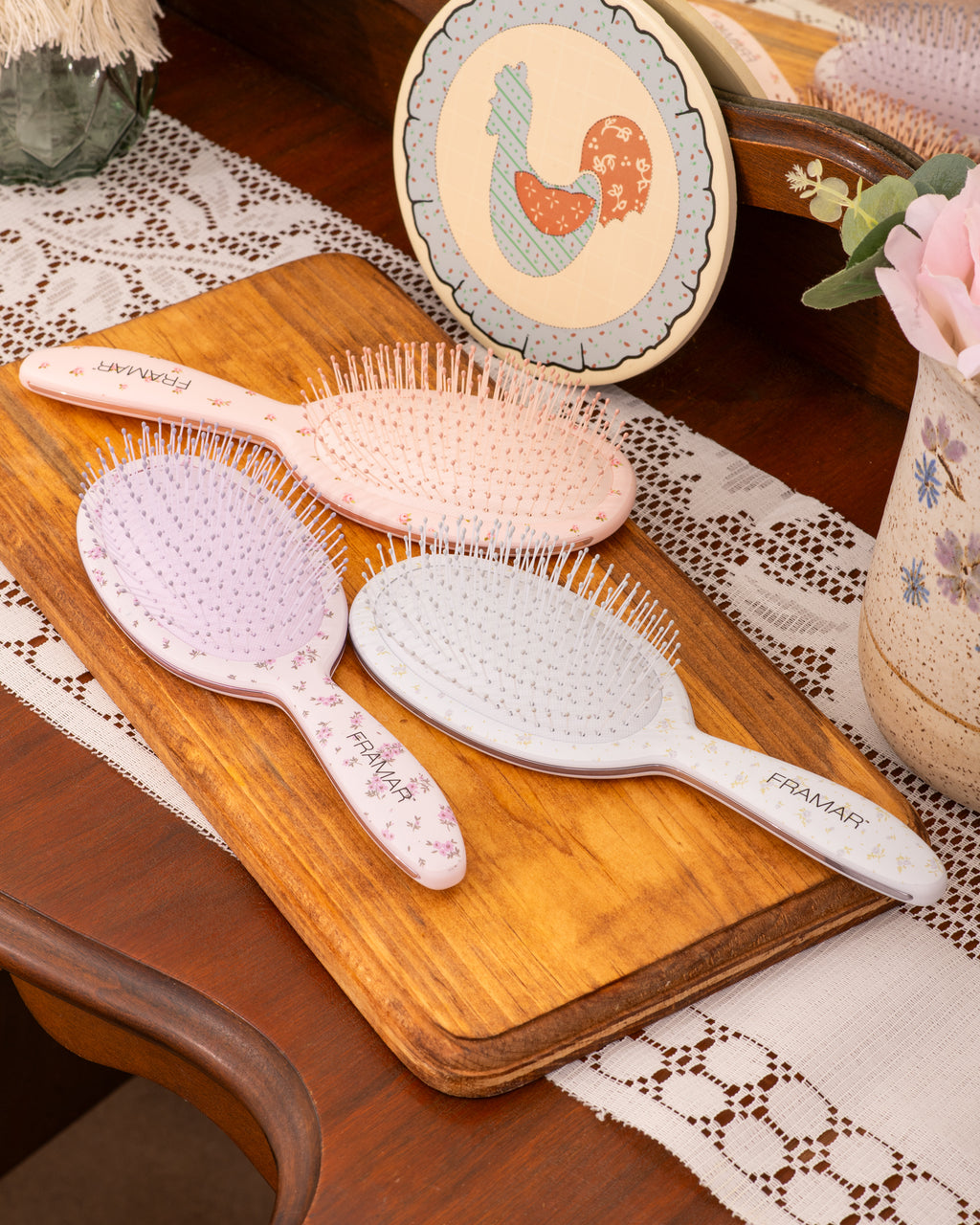 Country Charm - 9PC Detangle Brush Display