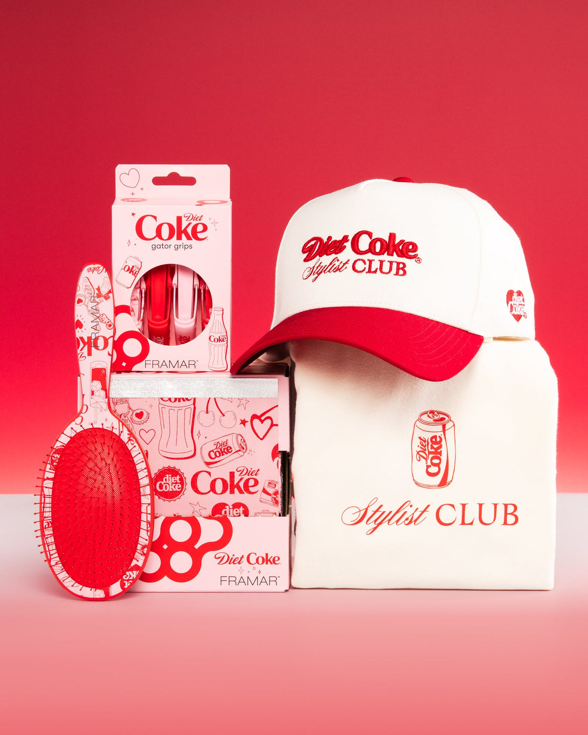 The Diet Coke® by Framar Breakroom Kit flatlay