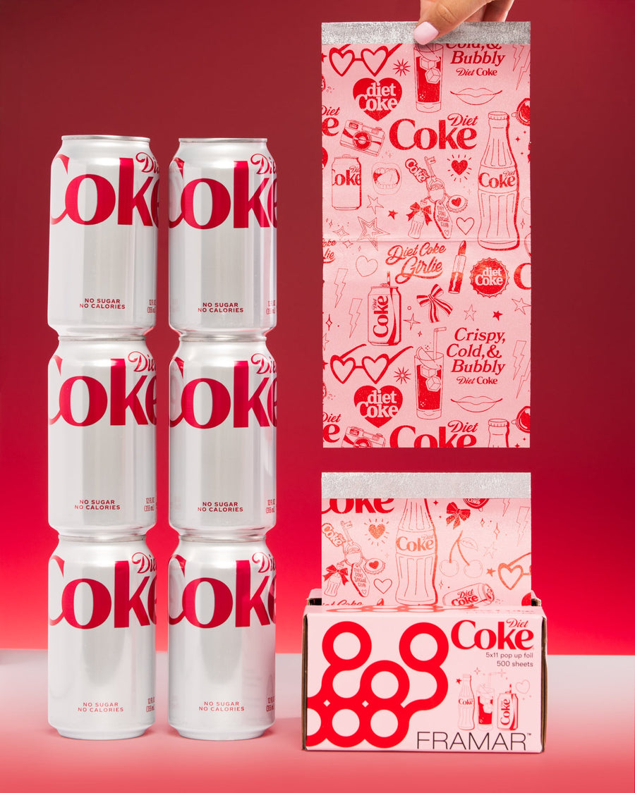 Diet Coke® by Framar foil drop product