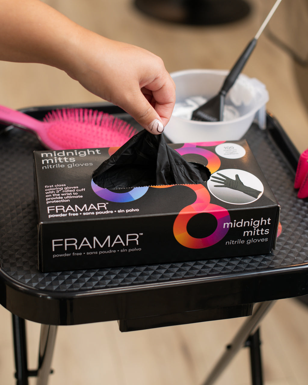 Midnight Mitts Nitrile Gloves - 100 Count