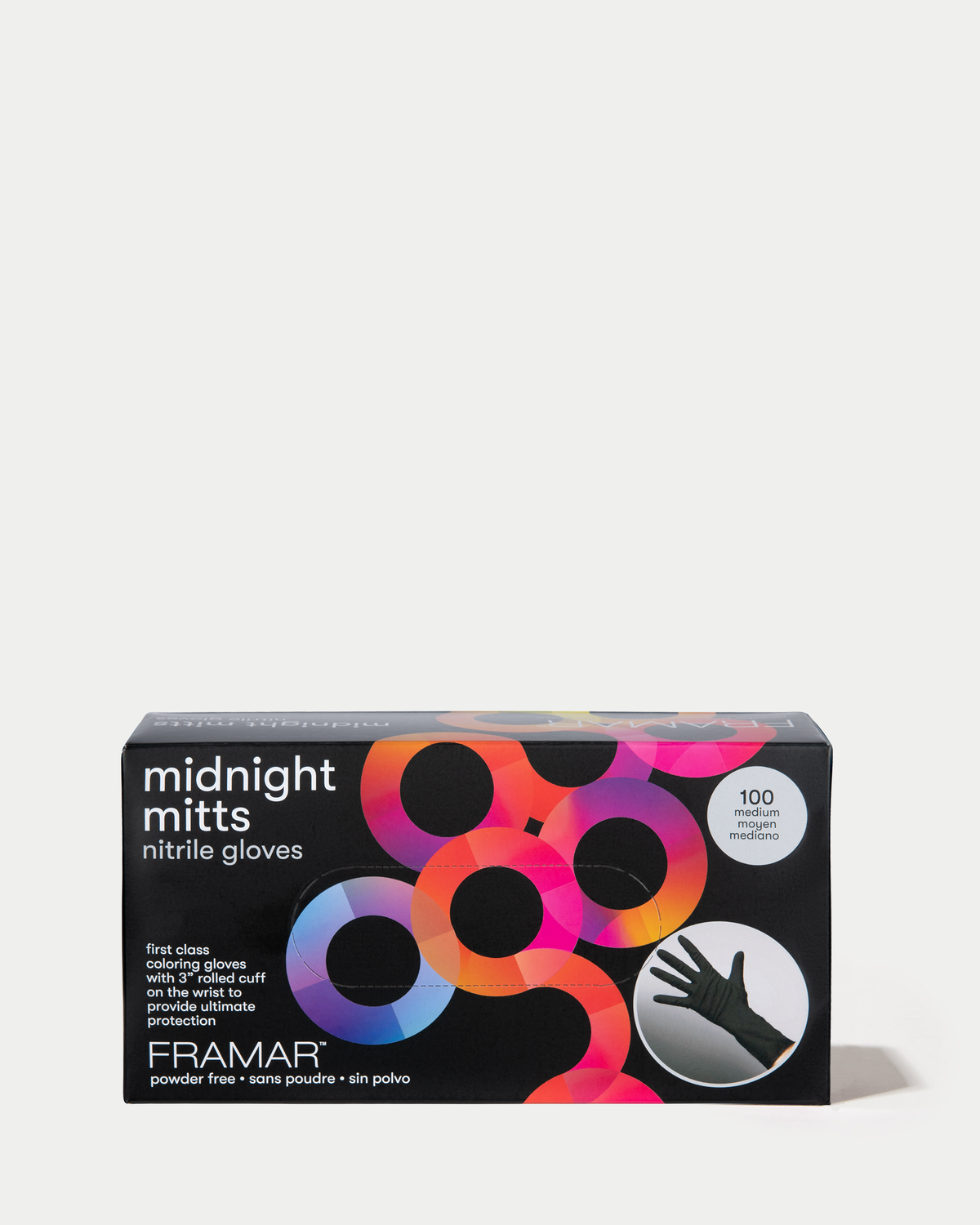 Midnight Mitts Nitrile Gloves - 100 Count
