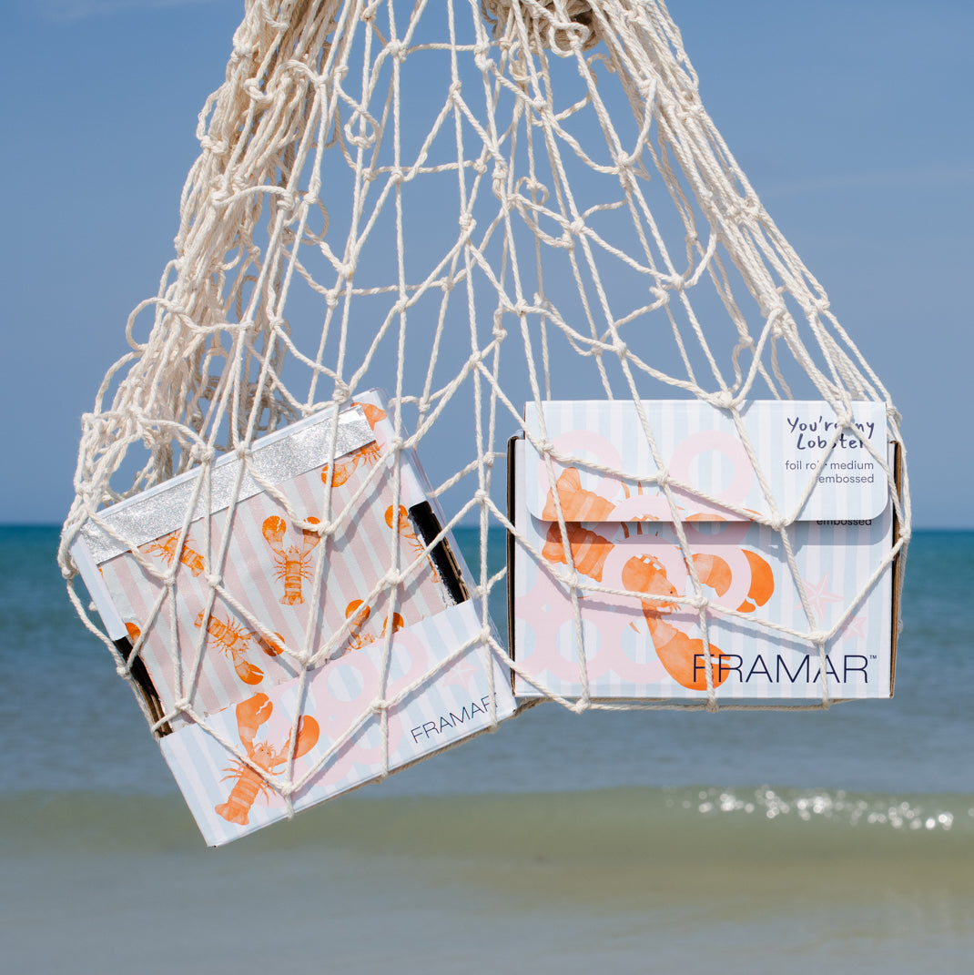 Framar Coastal Color lobster-patterned foil collection