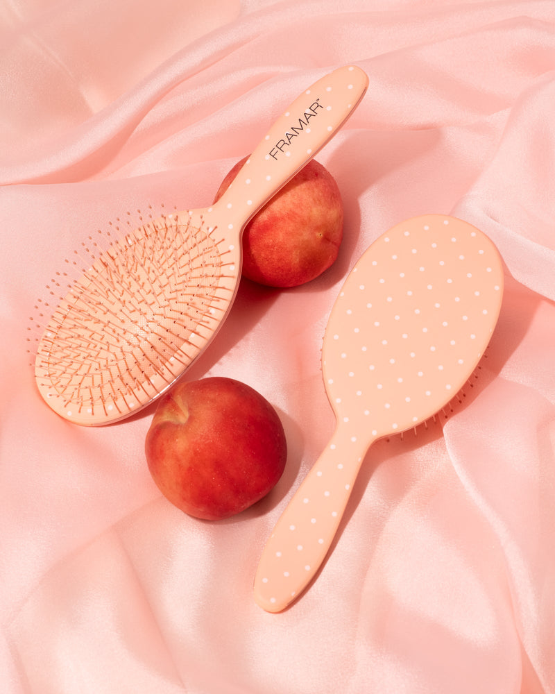 Peach Please Dottie detangle brush