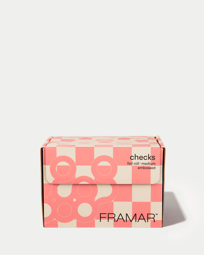 Embossed Roll - Beige & Pink Checks-hover