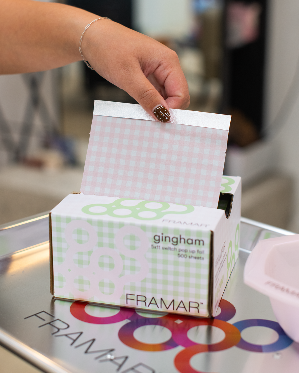 Pink & Green Gingham Switch - Pop Up