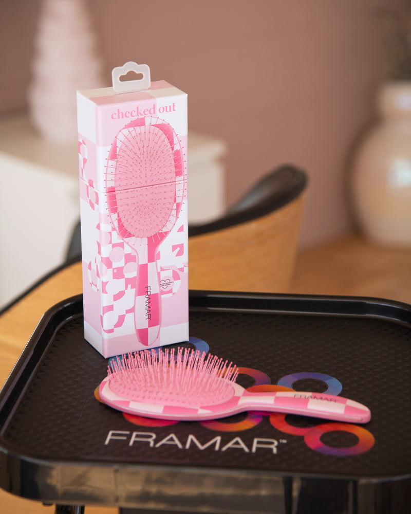 Checked Out Pink - Detangle Brush