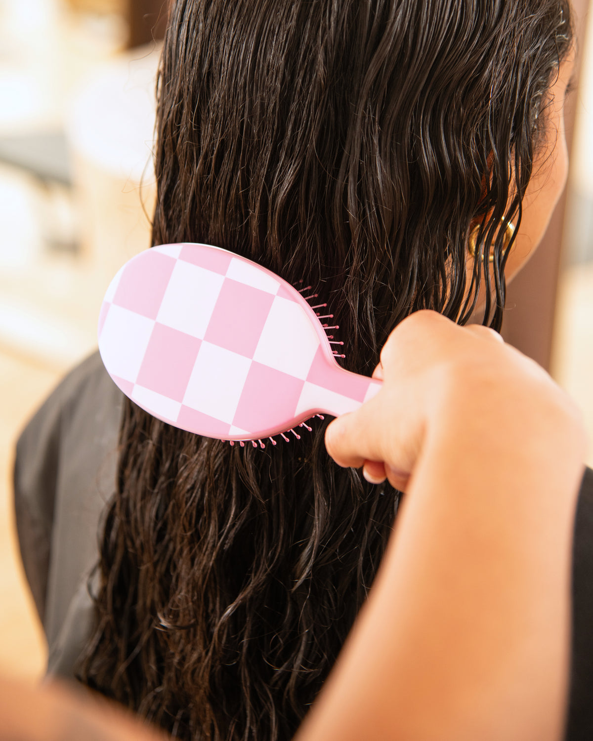 Checked Out Pink - Detangle Brush